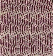 Ikat knitted pyramid design